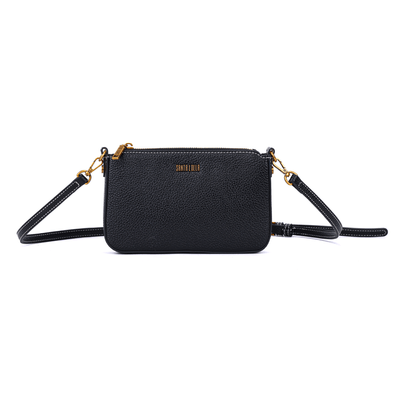 Bolsa Pequena Floter Preta Alça Transversal