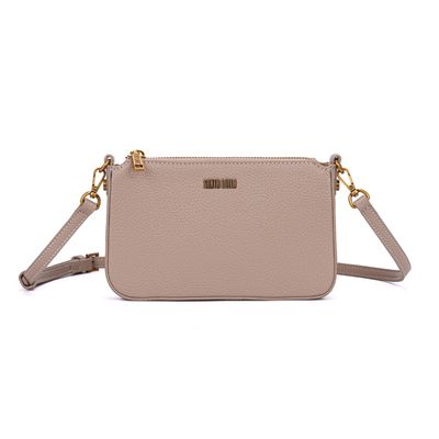 Bolsa Pequena Floter Bege Alça Transversal