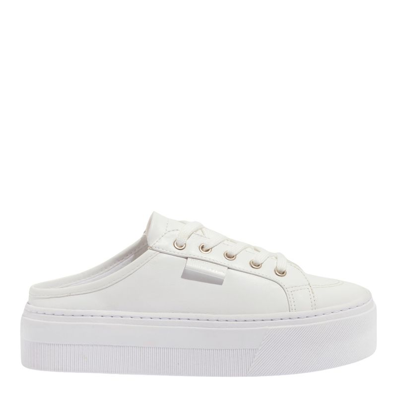 Tênis Flatform Couro Confor Branco - Santa Lolla Tênis Flatform Couro Confor Branco - Santa Lolla
