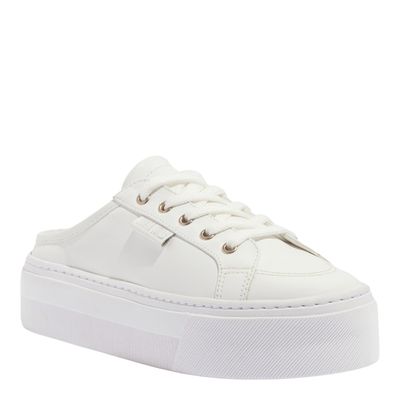 Tênis Flatform Couro Confor Branco
