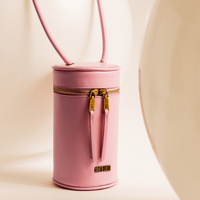 Bolsa Tube Bag Soft Rosa Cotton Alça Transversal