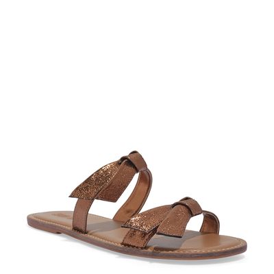 Rasteira Metalizada Galaxy Bronze