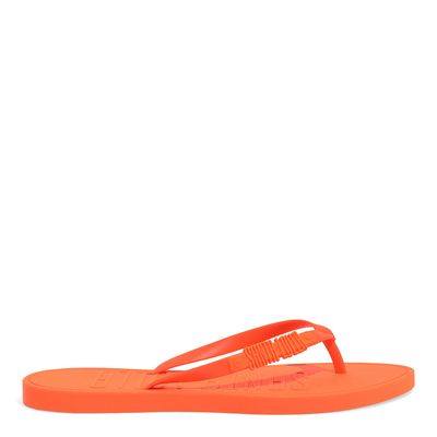 Chinelo Flip Flop Borracha Laranja Neon