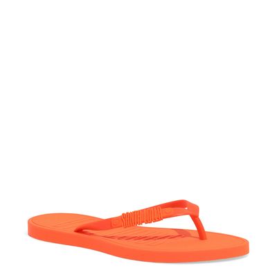 Chinelo Flip Flop Borracha Laranja Neon