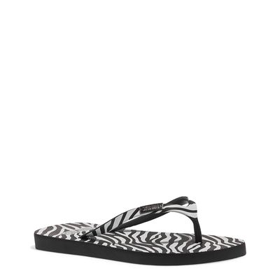 Chinelo Flip Flop Borracha Animal Print Zebra