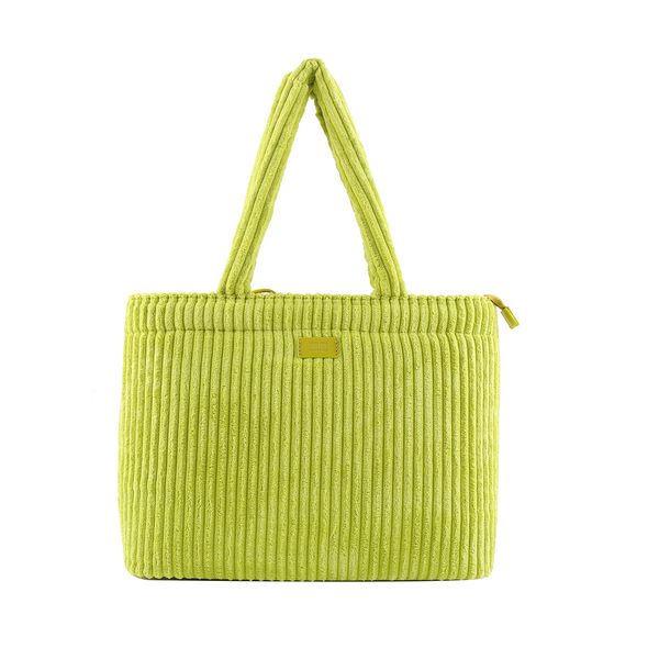 Bolsa Shopper Bag Atoalhado Verde Neon