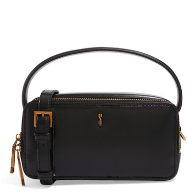 Bolsa Preta Lisa Soft Alça De Mão