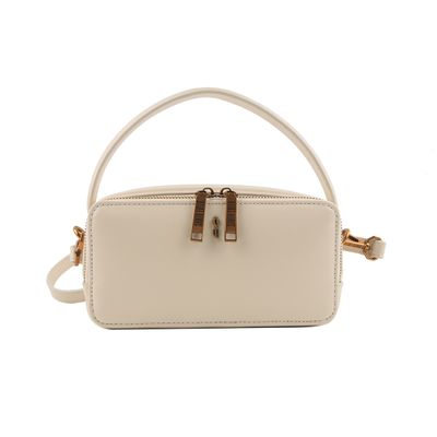 Bolsa Marfim Lisa Soft Alça De Mão
