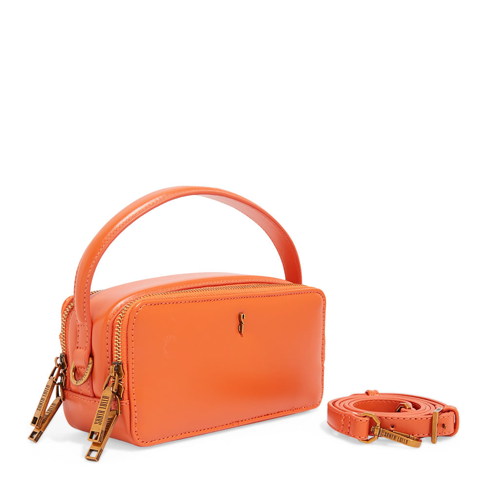 Bolsa Laranja Lisa Soft Alça De Mão - Santa Lolla