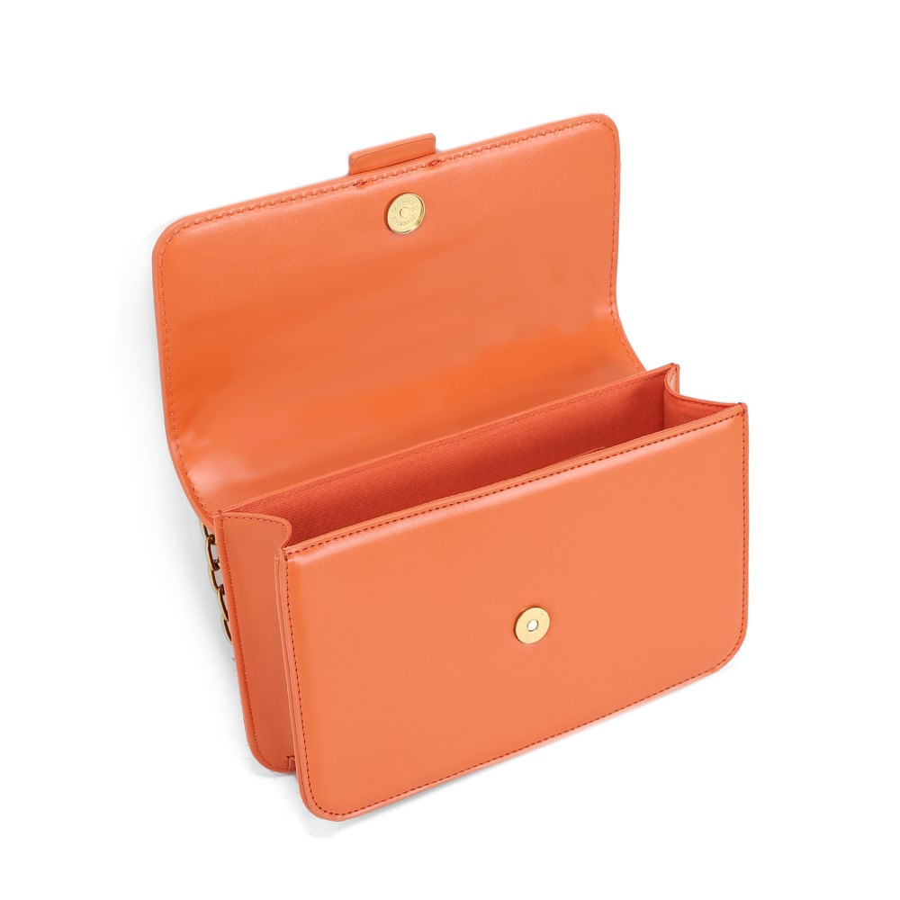 Bolsa Soft Laranja Alça De Ombro - Santa Lolla