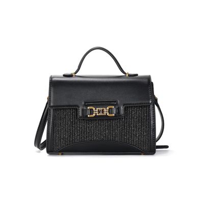 Bolsa Soft Preta Alça De Mão