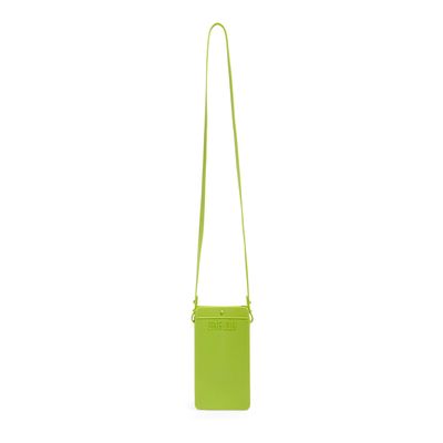 Bolsa Porta Celular Borracha Alça Transversal Verde