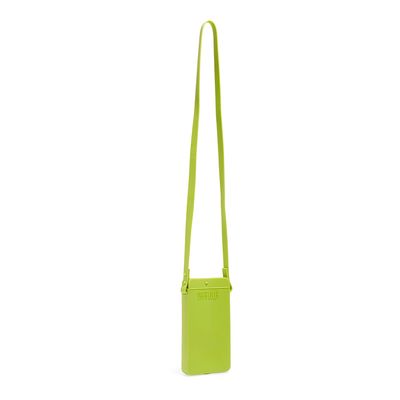 Bolsa Porta Celular Borracha Alça Transversal Verde