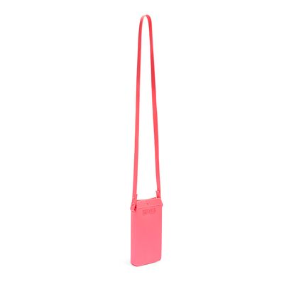 Bolsa Porta Celular Borracha Alça Transversal Rosa