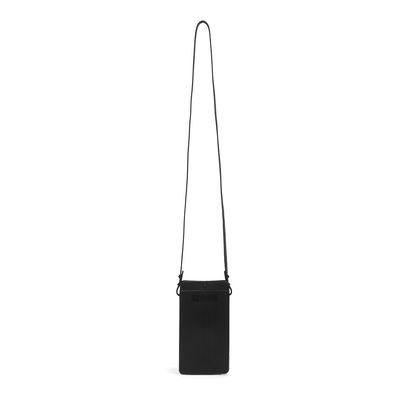 Bolsa Porta Celular Borracha Alça Transversal Preta