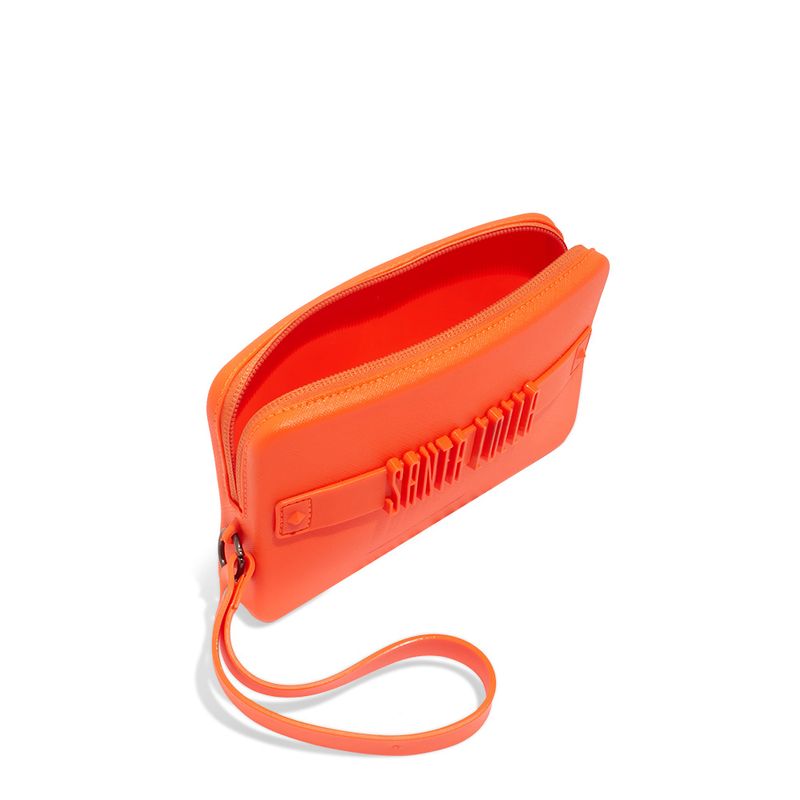Clutch Borracha Laranja Neon Alça De Mão - Santa Lolla Clutch Borracha Laranja Neon Alça De Mão - Santa Lolla