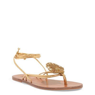 Rasteira Metalizada Soft Dourada