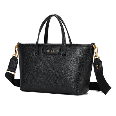 Bolsa Shopper Pequena Floater Preta Alça Transversal Removível