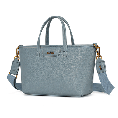 Bolsa Shopper Pequena Floater Azul Gelatto Alça Transversal Removível