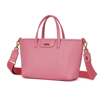 Bolsa Shopper Pequena Floater Rosa Cotton Alça Transversal Removível