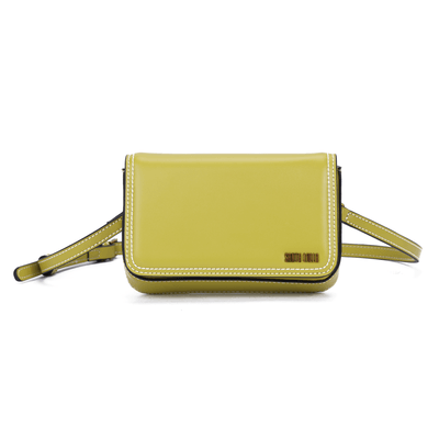Bolsa Pequena Soft Verde Oliva Alça Transversal