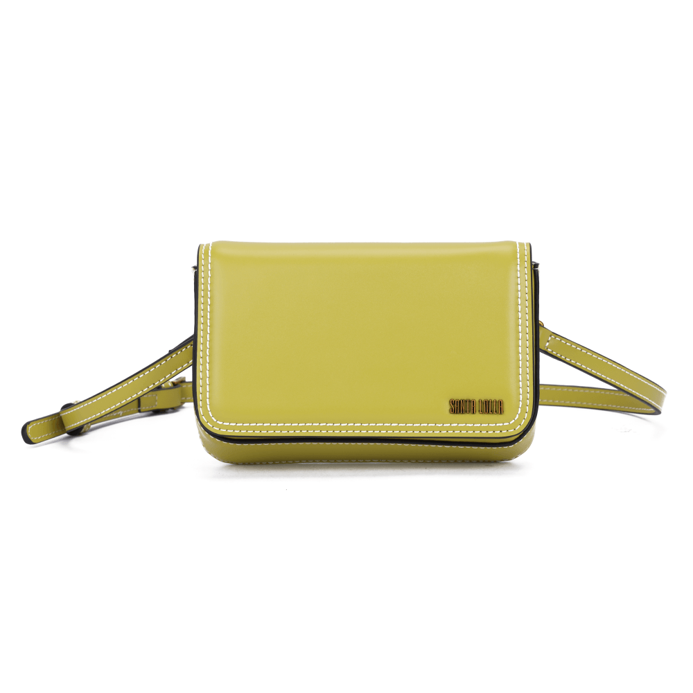 Bolsa Pequena Soft Verde Oliva Alça Transversal - Santa Lolla