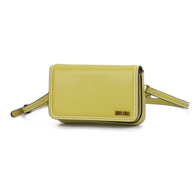 Bolsa Pequena Soft Verde Oliva Alça Transversal