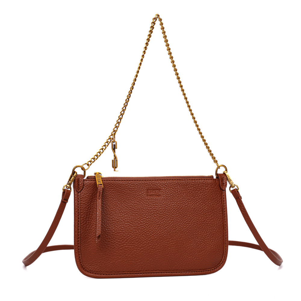 sasaki47 Bolsa Clutch Floater Marrom Safari Alça Corrente - Santa Lolla