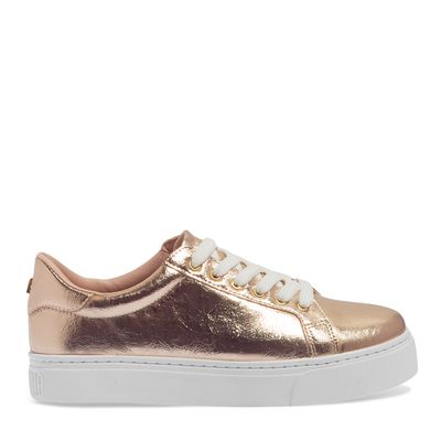 Tenis Ecoform Crinkle Dourado