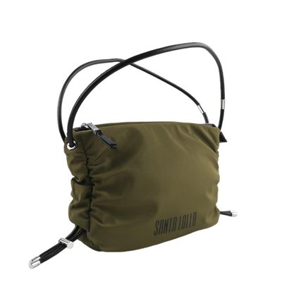 Bolsa Nylon Verde Savana Alça De Mão