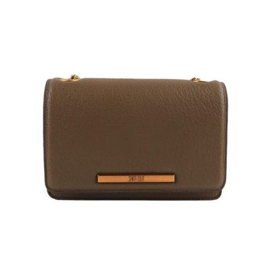 Bolsa Bege Floater Texturizada Alça Corrente Transversal