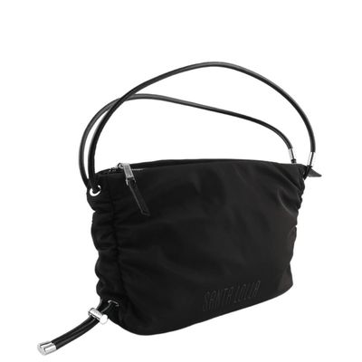 Bolsa Nylon Preto Alça De Mão