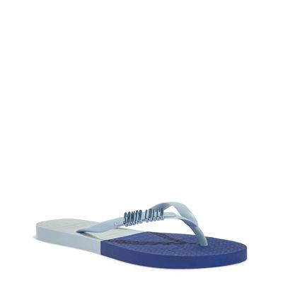Chinelo Flip Flop Borracha Azul Gelatto