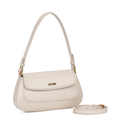 Bolsa Baguete Soft Média Off White