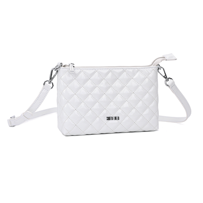 Bolsa Clutch Branca Envernizada Transversal