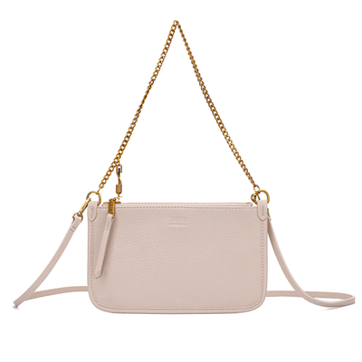 Bolsa Clutch Floater Marfim Alça Corrente