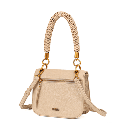 Bolsa Bege Floater Texturizado Alça Trançada