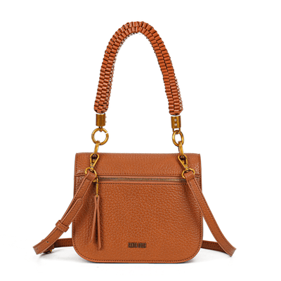 Bolsa Marrom Floater Texturizado Alça Trançada