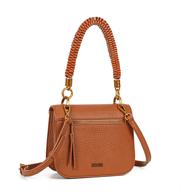 Bolsa Marrom Floater Texturizado Alça Trançada