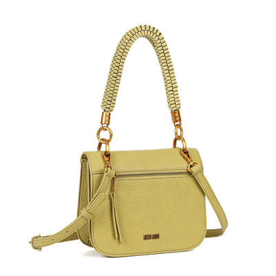 Bolsa Verde Floater Texturizado Alça Trançada