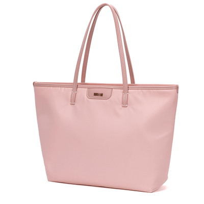 Bolsa Shopper Universitária Grande De Nylon Rosa