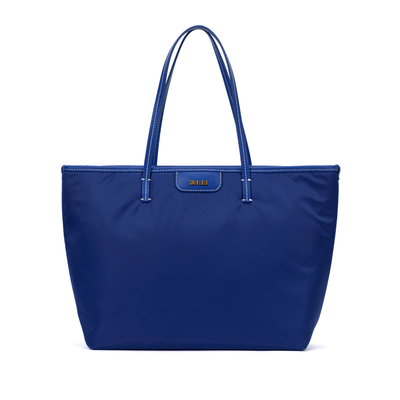 Bolsa Shopper Universitária Grande De Nylon Azul