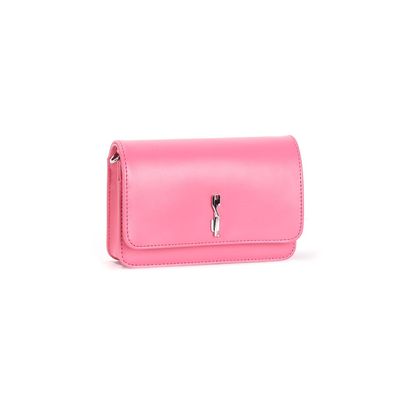 Bolsa Soft Rosa Alça Transversal
