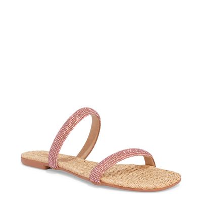 Rasteira Manta Cristal Rosa