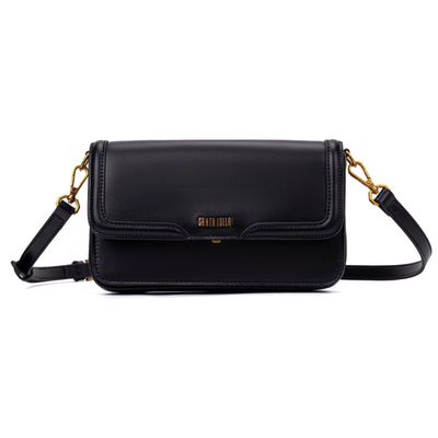 Bolsa Soft Preta Alça Transversal