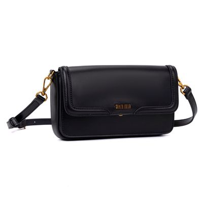 Bolsa Soft Preta Alça Transversal