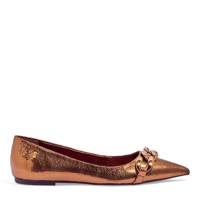 Sapatilha Splendore Metalizada Bronze