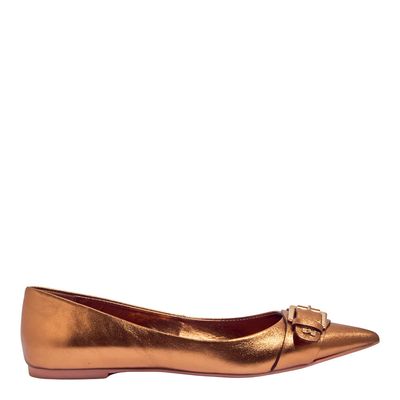 Sapatilha Metalizada Bronze