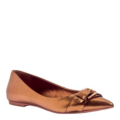 Sapatilha Metalizada Bronze