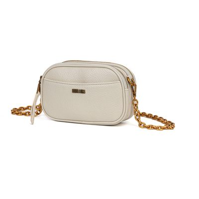 Bolsa Camera Bag Marfim Floater Alça Corrente